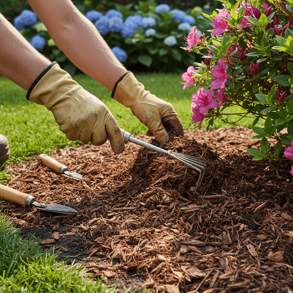 Landscaping design and planting work
