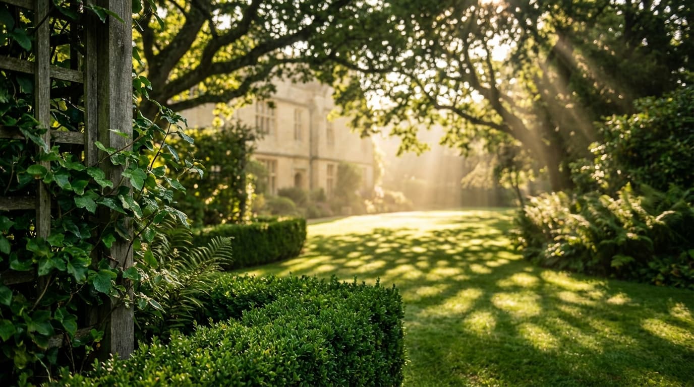 Landscaper carefully planting in freshly prepared garden bed during yard transformation